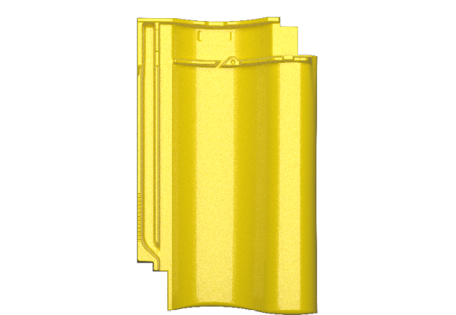 Meyer-Holsen_Dachkeramik_Vario_Hohlfalzziegel_Einzelflaeche_Rapsgelb_2025